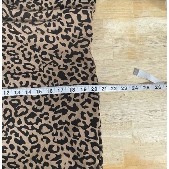 Ellison Leopard Sweatshirt Mini Dress Tunic Pockets Casual Athleisure Comfy Med - Picture 11 of 12